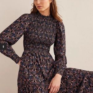Boden Smoked Tierred Midi Dress